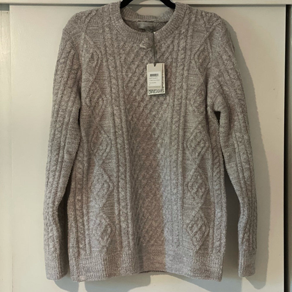 Barefoot dreams. Unisex (Men sz M) Aran pullover